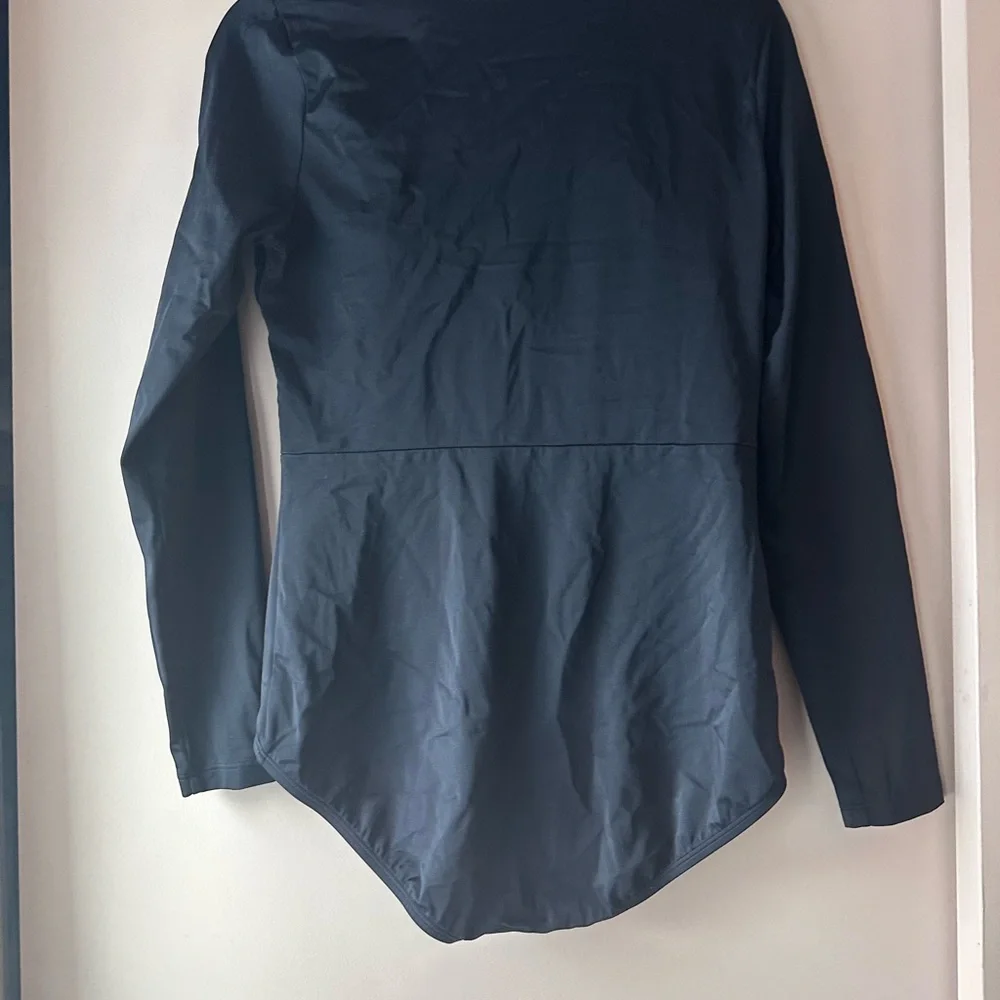 Black Long Sleeve Women's Swimsuit Lands End XL - Picture 6 of 7